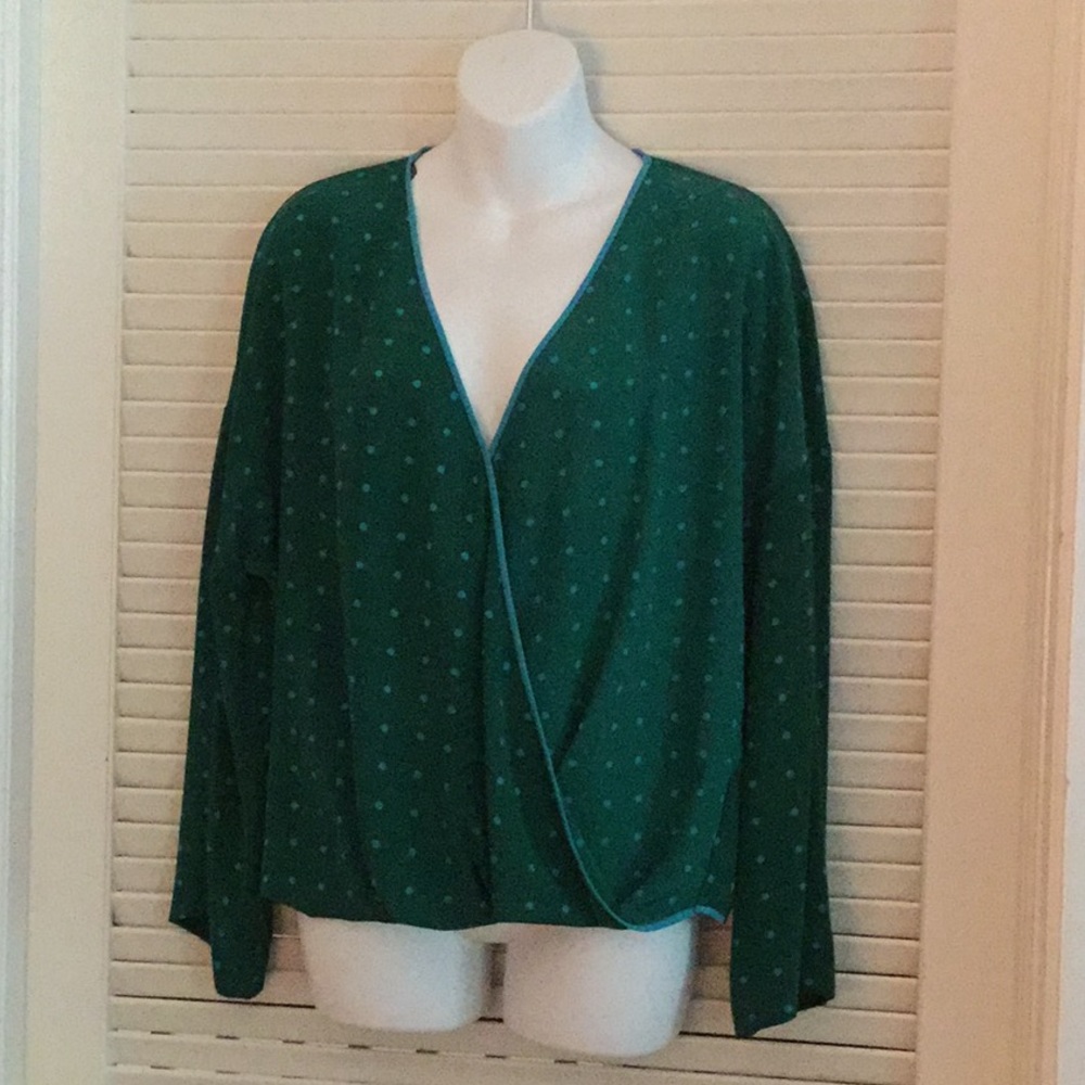 DVF blouse polka dot